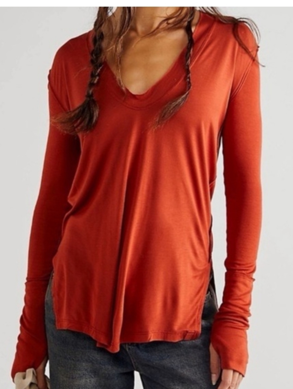 NWT Free People Fresh & Clean Long Sleeve Top